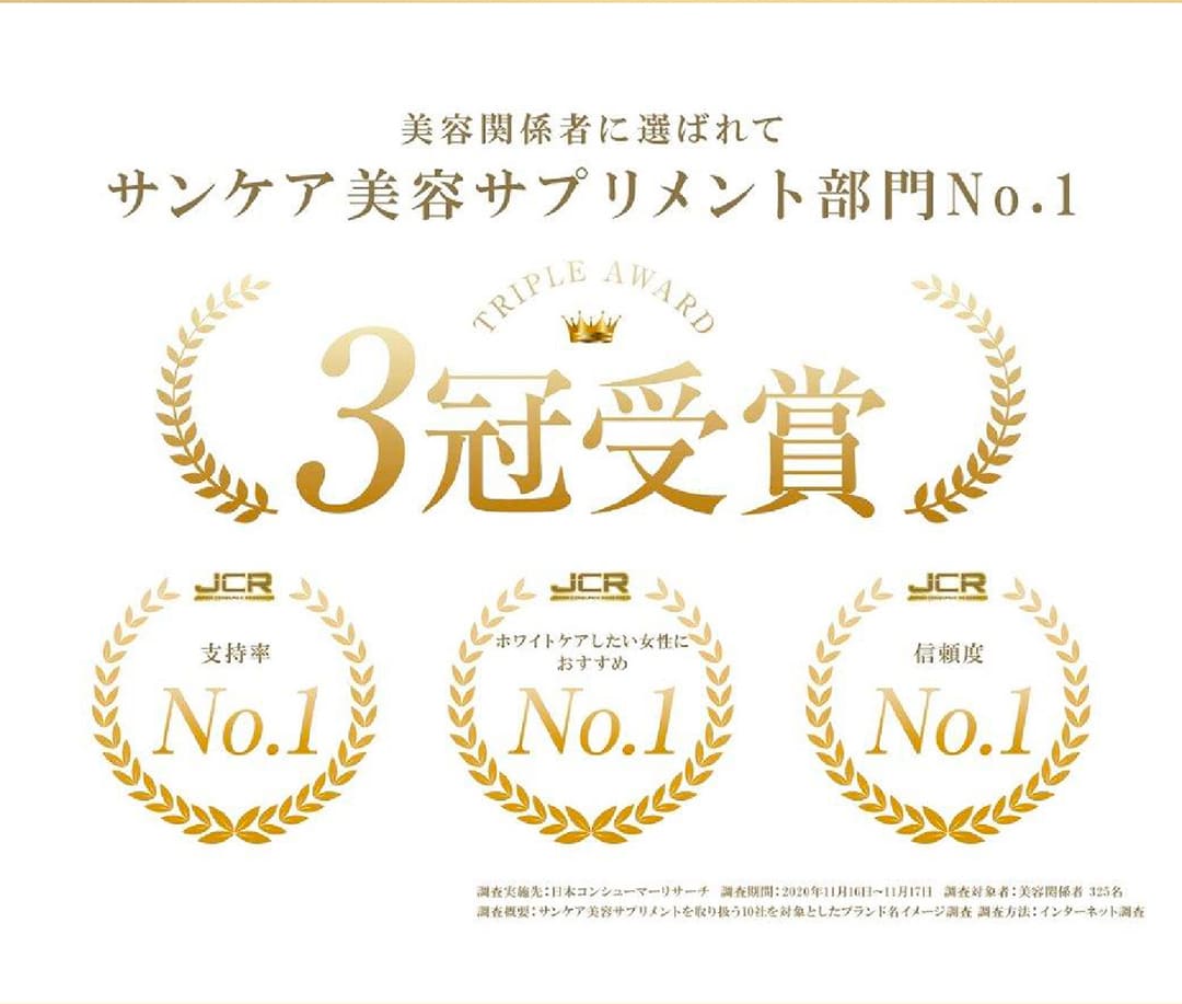サンケア美容サプリメント部門No.1